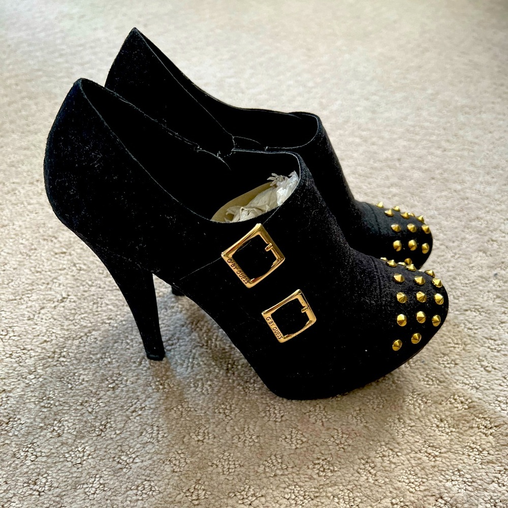 Studded Heeled Ankle Booties
